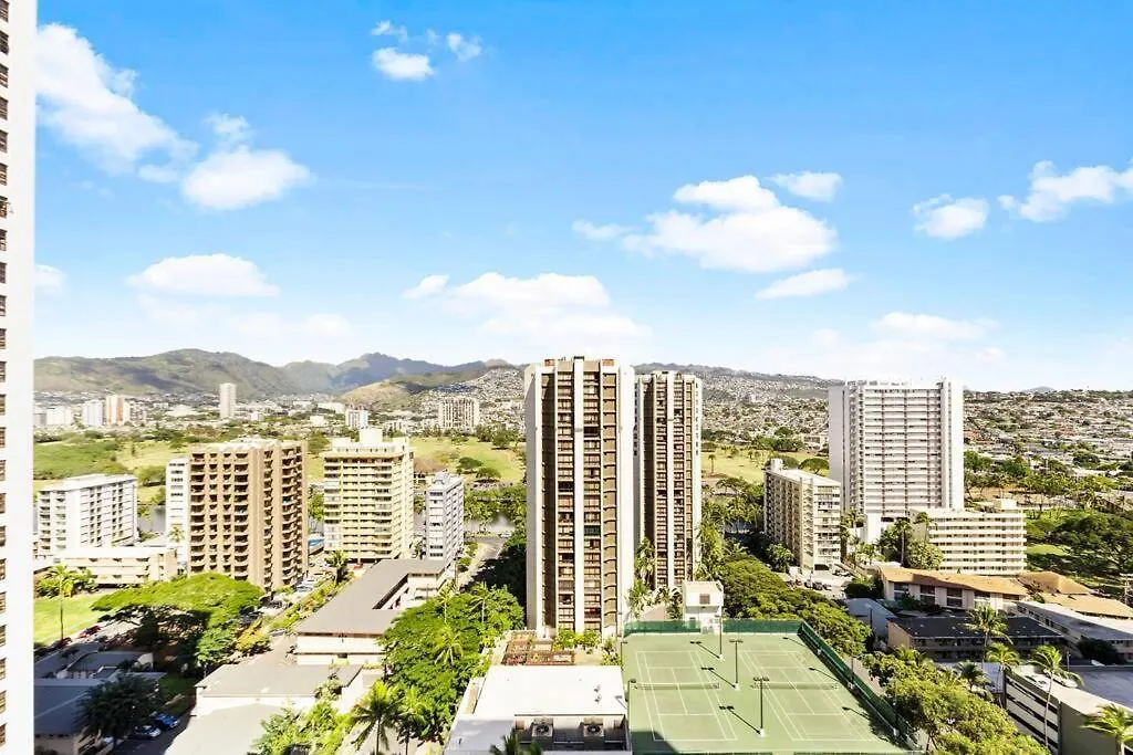 شقة Waikiki Sunset 23Rd Floor - Mountain View هونولولو 0*,